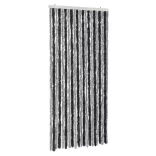 szürke és fekete zsenília rovarfüggöny 90x220 cm