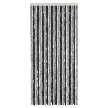 szürke és fekete zsenília rovarfüggöny 100x220 cm