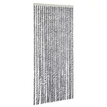 szürke és fekete és fehér zsenília rovarfüggöny 56 x 185 cm