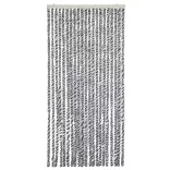 zöld és fehér és fehér zsenília rovarfüggöny 56 x 200 cm