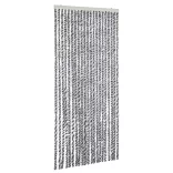 szürke és fekete és fehér zsenília rovarfüggöny 90x200 cm