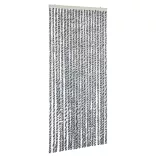 szürke és fekete és fehér zsenília rovarfüggöny 100 x 200 cm