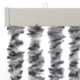 szürke és fekete és fehér zsenília rovarfüggöny 100x220 cm