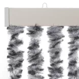 szürke és fekete és fehér zsenília rovarfüggöny 100 x 230 cm