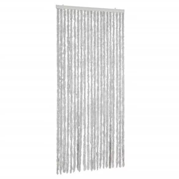 szürke zsenília rovarfüggöny 90x220 cm