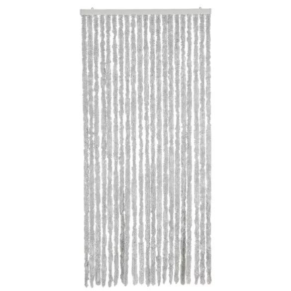 szürke zsenília rovarfüggöny 90x220 cm