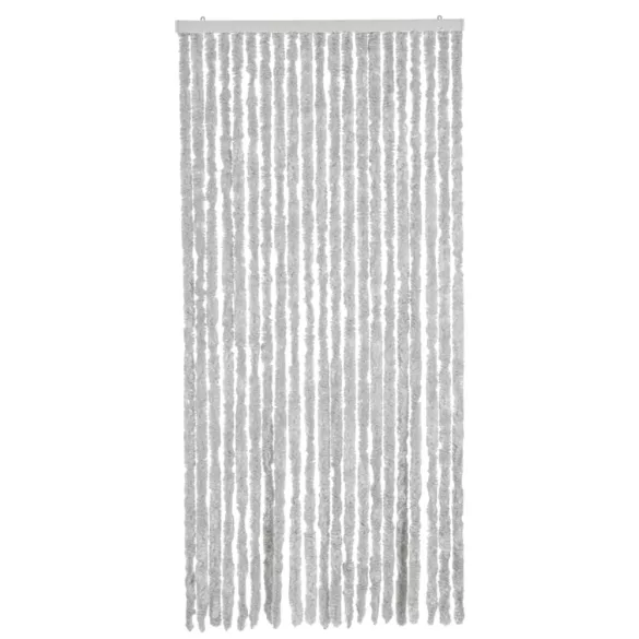 szürke zsenília rovarfüggöny 100x220 cm