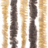 sötétbarna és bézs zsenília rovarfüggöny 100 x 220 cm