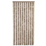 sötétbarna és bézs zsenília rovarfüggöny 100 x 230 cm
