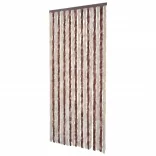 bézs és világosbarna zsenília rovarfüggöny 100 x 230 cm