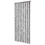 szürke és fehér zsenília rovarfüggöny 100 x 230 cm