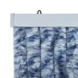 kék és fehér zsenília rovarfüggöny 100 x 230 cm