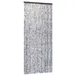 barna és bézs zsenília rovarfüggöny 100 x 230 cm
