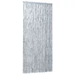 fehér és szürke zsenília rovarfüggöny 100 x 200 cm