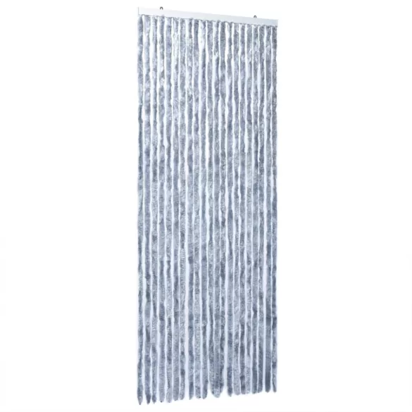 ezüst zsenília rovarfüggöny 100 x 200 cm
