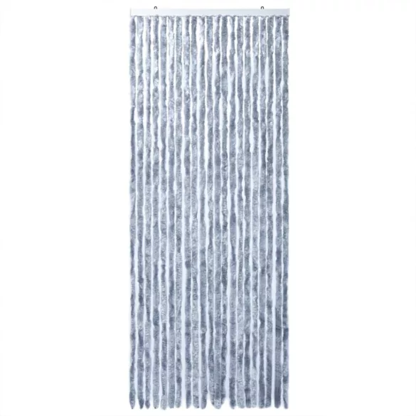 ezüst zsenília rovarfüggöny 100 x 230 cm