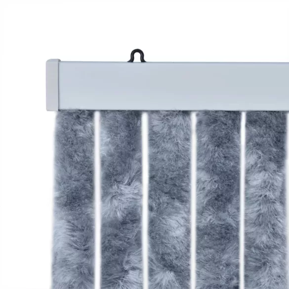 ezüst zsenília rovarfüggöny 100 x 230 cm