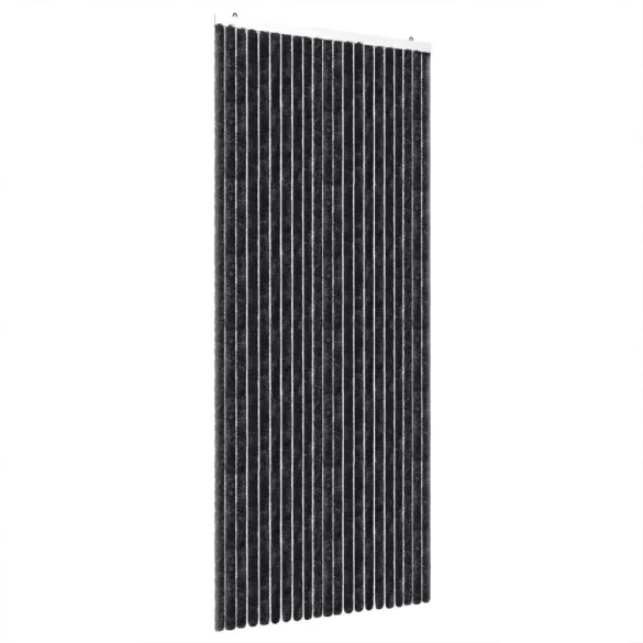 antracitszürke zsenília rovarfüggöny 100 x 230 cm