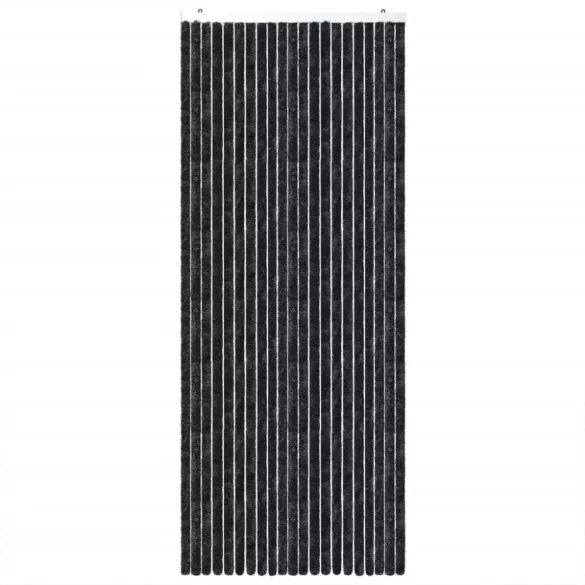 antracitszürke zsenília rovarfüggöny 100 x 230 cm