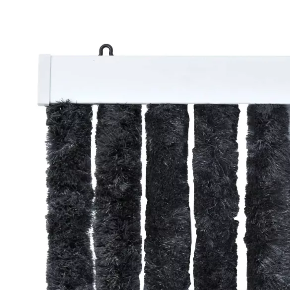 antracitszürke zsenília rovarfüggöny 100 x 230 cm