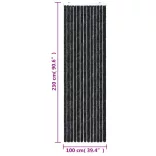 antracitszürke zsenília rovarfüggöny 100 x 230 cm