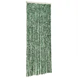 zöld és fehér zsenília rovarfüggöny 100 x 230 cm