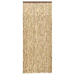 bézs és barna zsenília rovarfüggöny 56 x 200 cm
