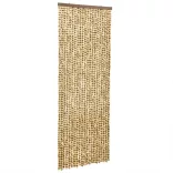 bézs és barna zsenília rovarfüggöny 100 x 230 cm