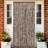 barna és fehér zsenília rovarfüggöny 100 x 200 cm