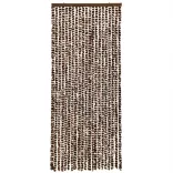 barna és fehér zsenília rovarfüggöny 100 x 230 cm