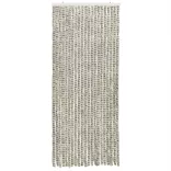 világosszürke és sötétszürke zsenília rovarfüggöny 56 x 200 cm