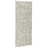 világosszürke és sötétszürke zsenília rovarfüggöny 90 x 200 cm