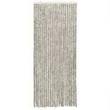világosszürke és sötétszürke zsenília rovarfüggöny 90 x 200 cm