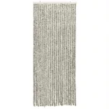 világosszürke és sötétszürke zsenília rovarfüggöny 100 x 230 cm