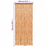okkersárga és fehér zsenília rovarfüggöny 100 x 230 cm