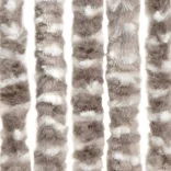 tópszínű és fehér zsenília rovarfüggöny 100 x 200 cm