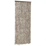 tópszínű és fehér zsenília rovarfüggöny 100 x 230 cm