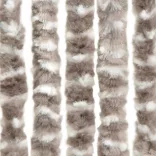 tópszínű és fehér zsenília rovarfüggöny 100 x 230 cm