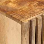 tömör nyers mangófa éjjeliszekrény 40 x 34 x 46 cm