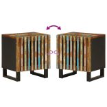 tömör újrahasznosított fa éjjeliszekrény 40 x 34 x 46 cm