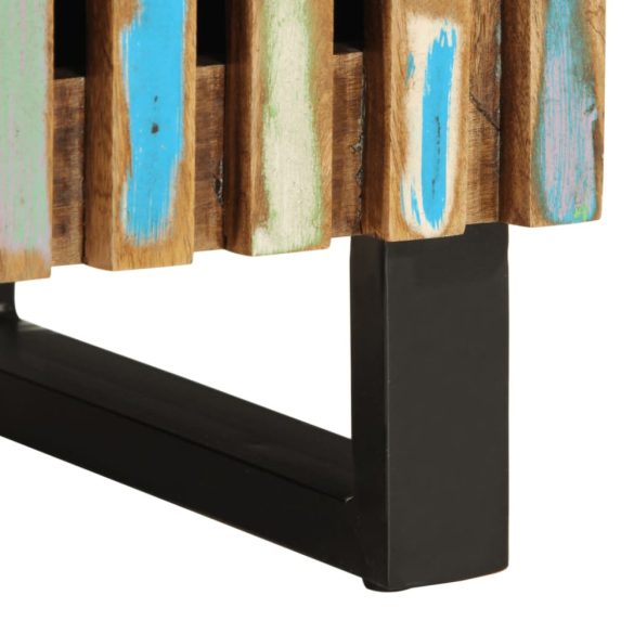 tömör újrahasznosított fa éjjeliszekrény 40 x 34 x 46 cm