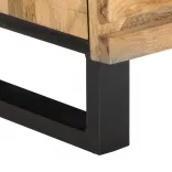 tömör nyers mangófa éjjeliszekrény 40 x 34 x 46 cm