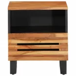 tömör akácfa éjjeliszekrény 40 x 34 x 46 cm