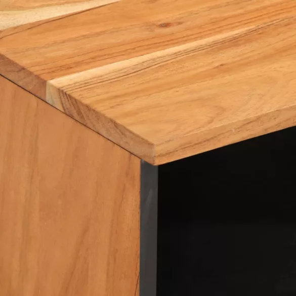 2 db tömör akácfa éjjeliszekrény 40 x 34 x 46 cm