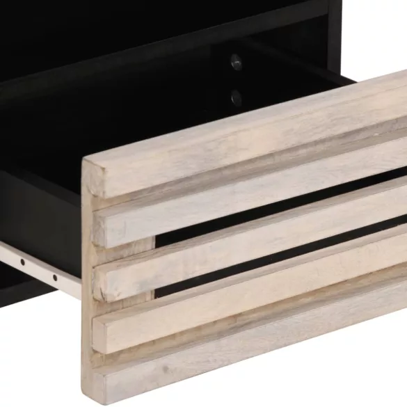 fehérített tömör mangófa éjjeliszekrény 40 x 34 x 46 cm