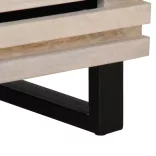 fehérített tömör mangófa éjjeliszekrény 40 x 34 x 46 cm