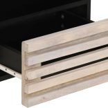 2 db fehérített tömör mangófa éjjeliszekrény 40 x 34 x 46 cm