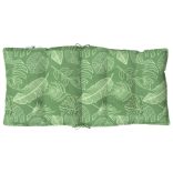 2 db levélmintás oxford szövet alacsony háttámlájú székpárna