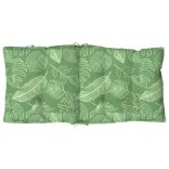 4 db levélmintás oxford szövet alacsony háttámlájú székpárna