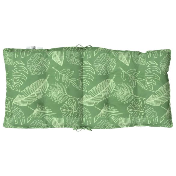 4 db levélmintás oxford szövet alacsony háttámlájú székpárna